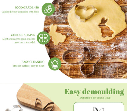 Easter Cookie Cutter Made Of Durable 304 Stainless Steel For Festive Baking