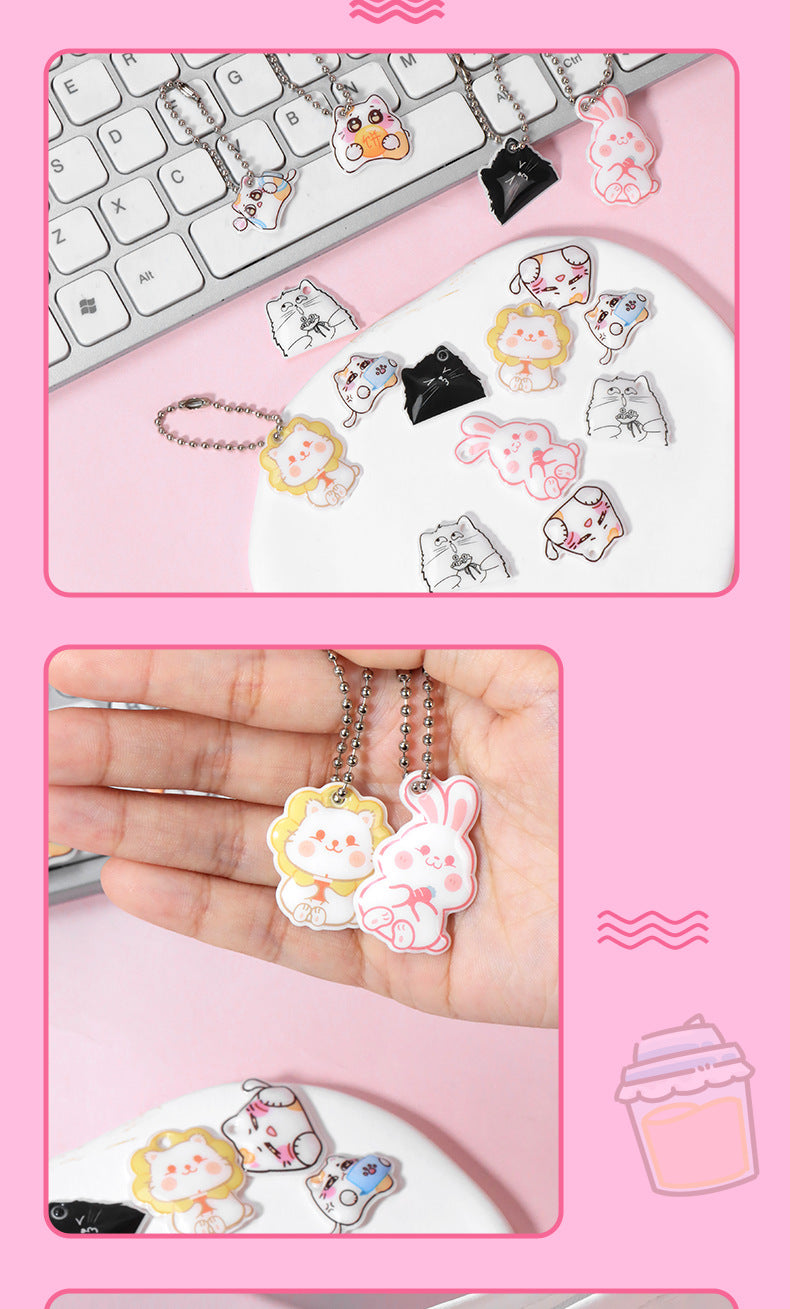 Cute New Style Animal Cat PVC Hanging Ornament Featuring Adorable Design