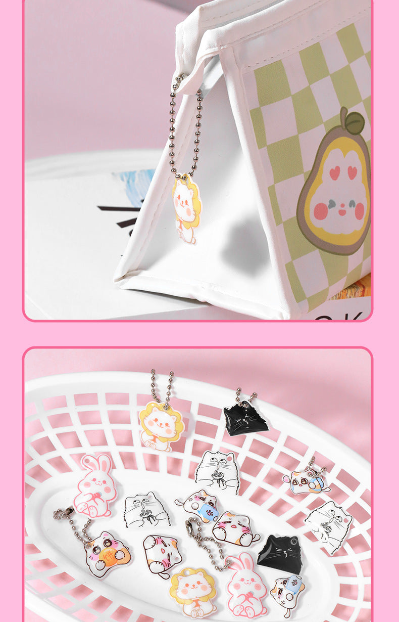 Cute New Style Animal Cat PVC Hanging Ornament Featuring Adorable Design