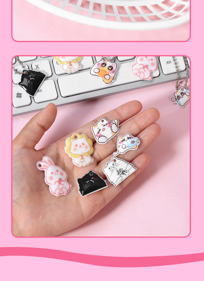 Cute New Style Animal Cat PVC Hanging Ornament Featuring Adorable Design