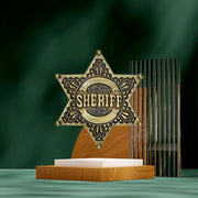 SHERIFF Antique Green Five-pointed Star Clasp