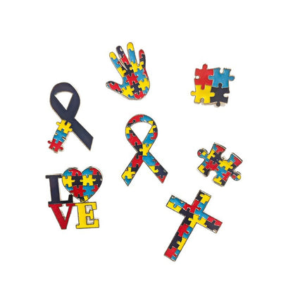 Pin Brooch Featuring A Jigsaw Pattern, Stylish And Unique Accessory For Any Outfit