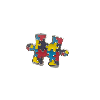 Pin Brooch Featuring A Jigsaw Pattern, Stylish And Unique Accessory For Any Outfit