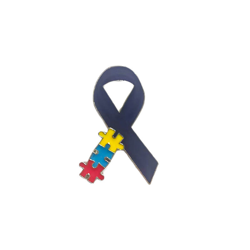 Pin Brooch Featuring A Jigsaw Pattern, Stylish And Unique Accessory For Any Outfit