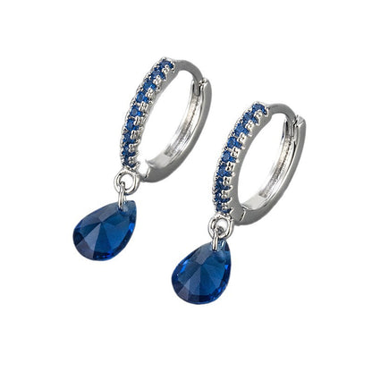 Water Droplets Copper Drop Earrings For Women Featuring Elegant Design