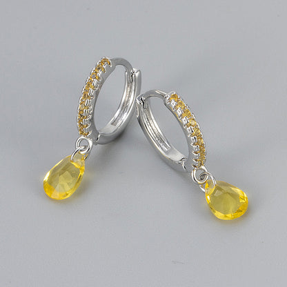 Water Droplets Copper Drop Earrings For Women Featuring Elegant Design