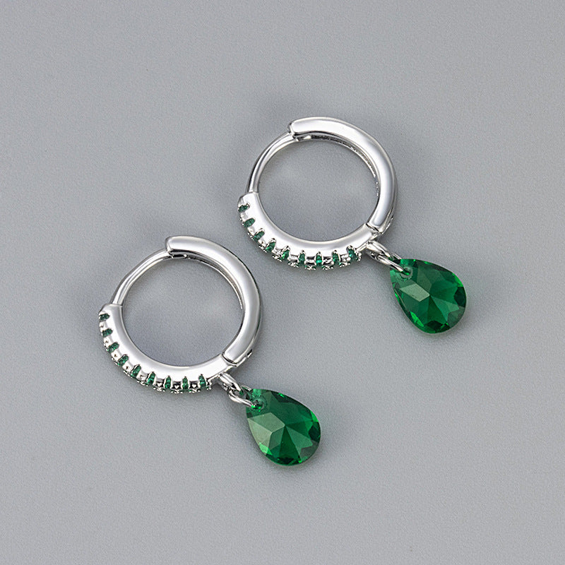 Water Droplets Copper Drop Earrings For Women Featuring Elegant Design