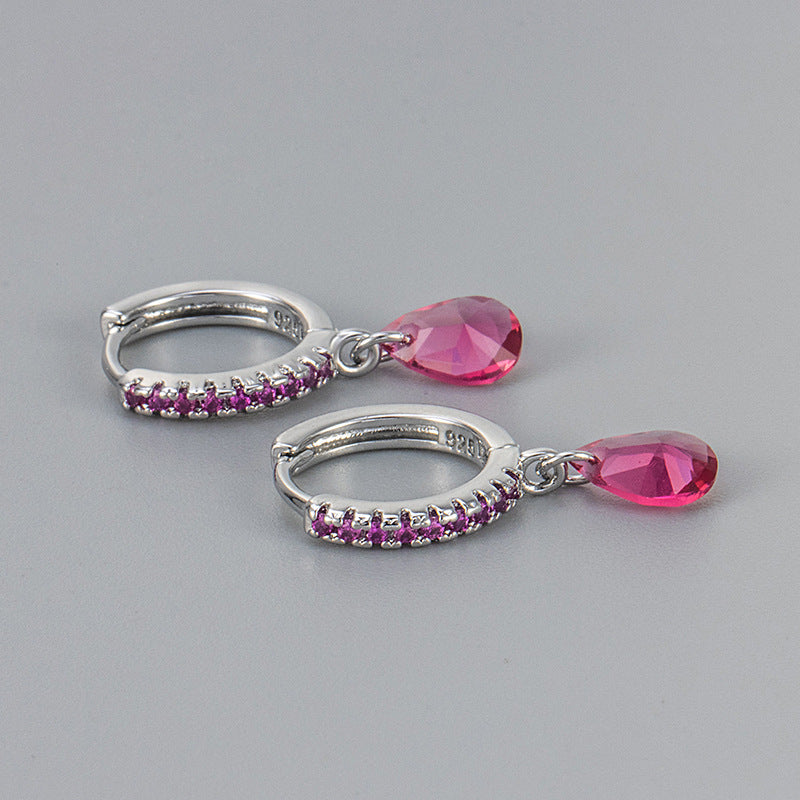 Water Droplets Copper Drop Earrings For Women Featuring Elegant Design