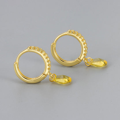 Water Droplets Copper Drop Earrings For Women Featuring Elegant Design
