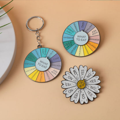 Daisy Pattern Keychain Featuring Elegant Floral Design For Stylish Accessory