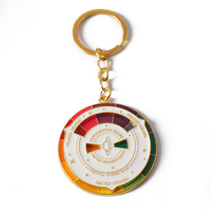 Daisy Pattern Keychain Featuring Elegant Floral Design For Stylish Accessory