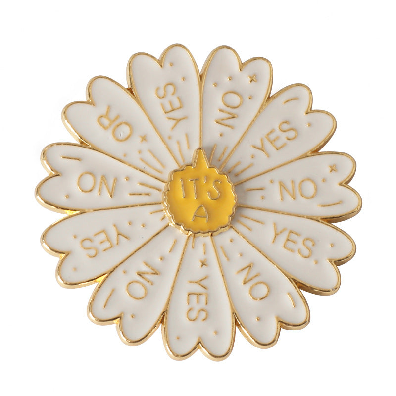 Daisy Pattern Keychain Featuring Elegant Floral Design For Stylish Accessory
