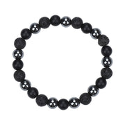 Glossy Black Volcanic Stone Hematite