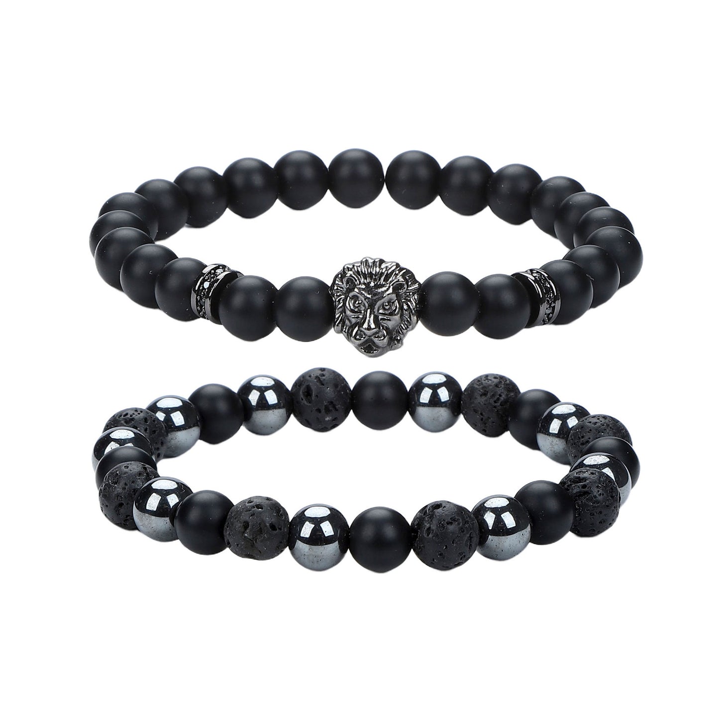 Men's Hip-Hop Cross Bracelet In Black Featuring Durable 304 Stainless Steel
