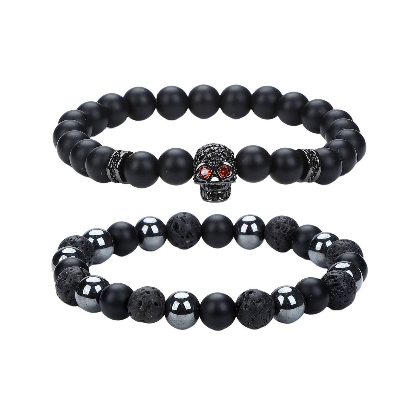 Men's Hip-Hop Cross Bracelet In Black Featuring Durable 304 Stainless Steel