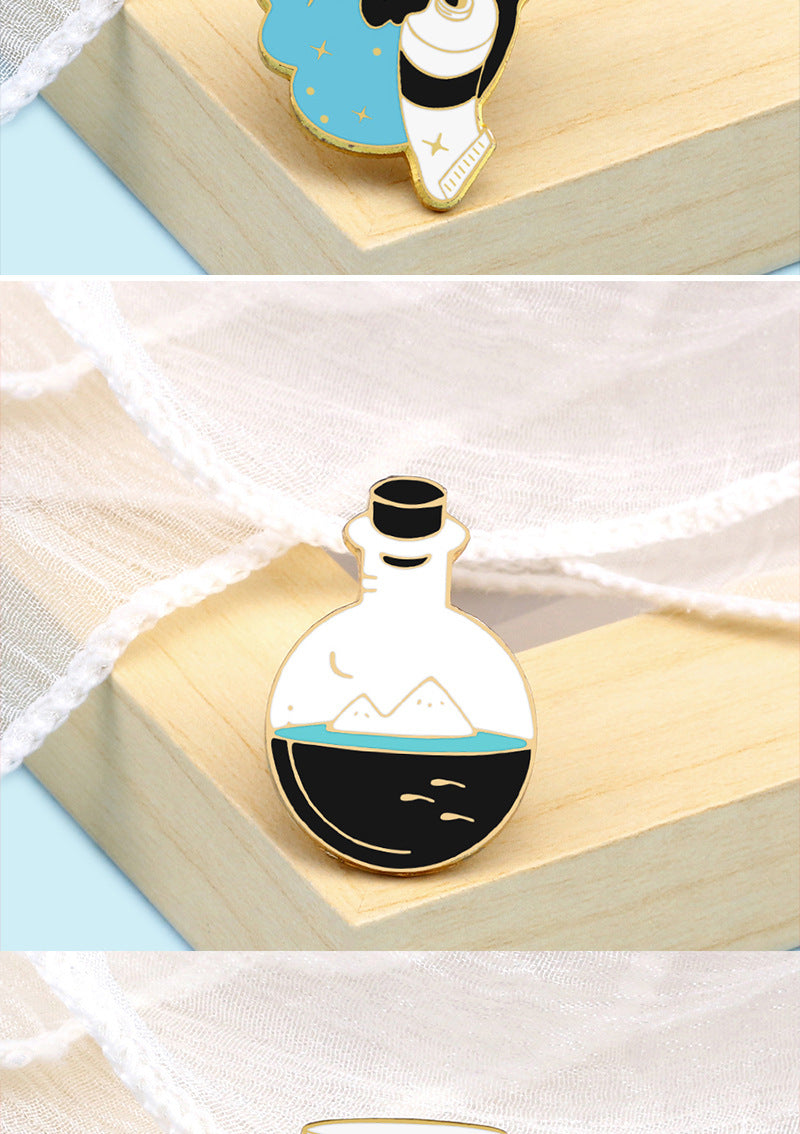 Universe Pattern Brooch Pin Featuring Multicolor Design For Stylish Accessory