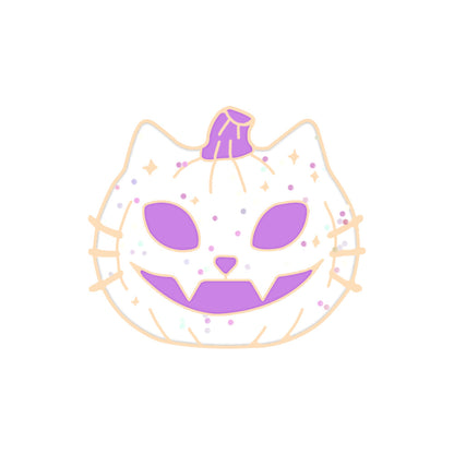 Pumpkin Pin Brooch In Alloy Featuring A Monster Fruit Design