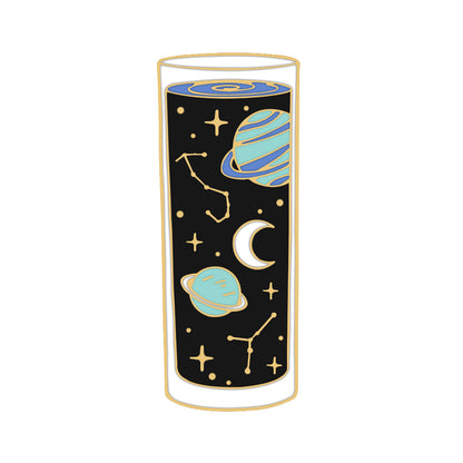 Universe Pattern Brooch Pin Featuring Multicolor Design For Stylish Accessory