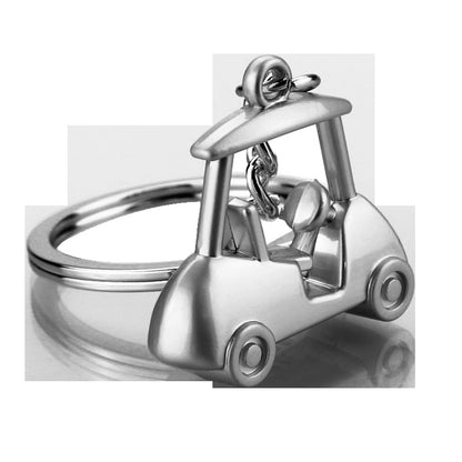 Golf Keychain In Golden Alloy, Stylish And Durable Keychain Accessory