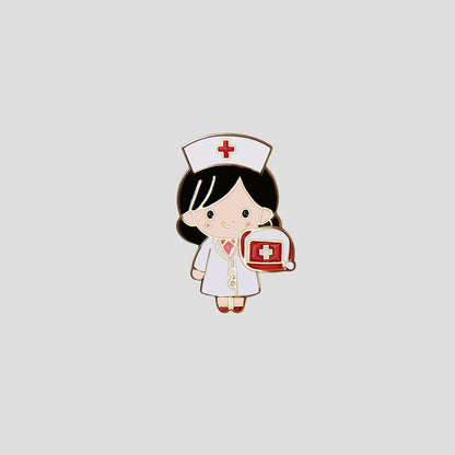 Cartoon Angel Human Pin Brooches In Multicolor Featuring Unique Design