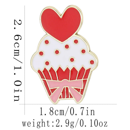 Heart Shape Letter Pin Brooch In Alloy, Perfect For Valentine's Day