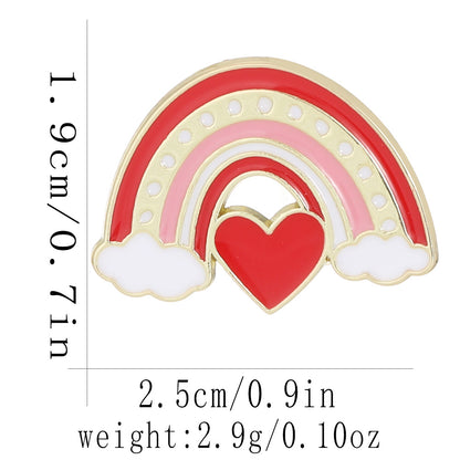 Heart Shape Letter Pin Brooch In Alloy, Perfect For Valentine's Day