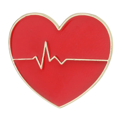 Heart Shape Letter Pin Brooch In Alloy, Perfect For Valentine's Day