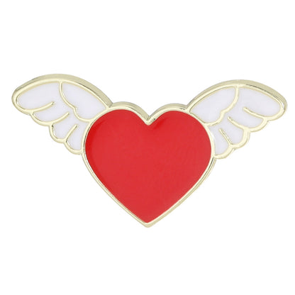 Heart Shape Letter Pin Brooch In Alloy, Perfect For Valentine's Day