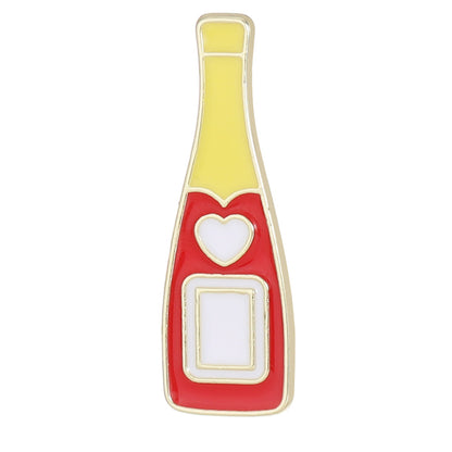 Heart Shape Letter Pin Brooch In Alloy, Perfect For Valentine's Day