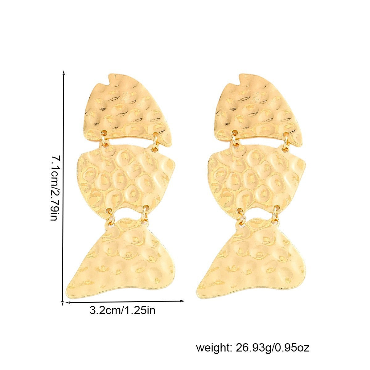 Fish Pattern Alloy Necklace In Gold Featuring Braid Craftsmanship For Elegant Style