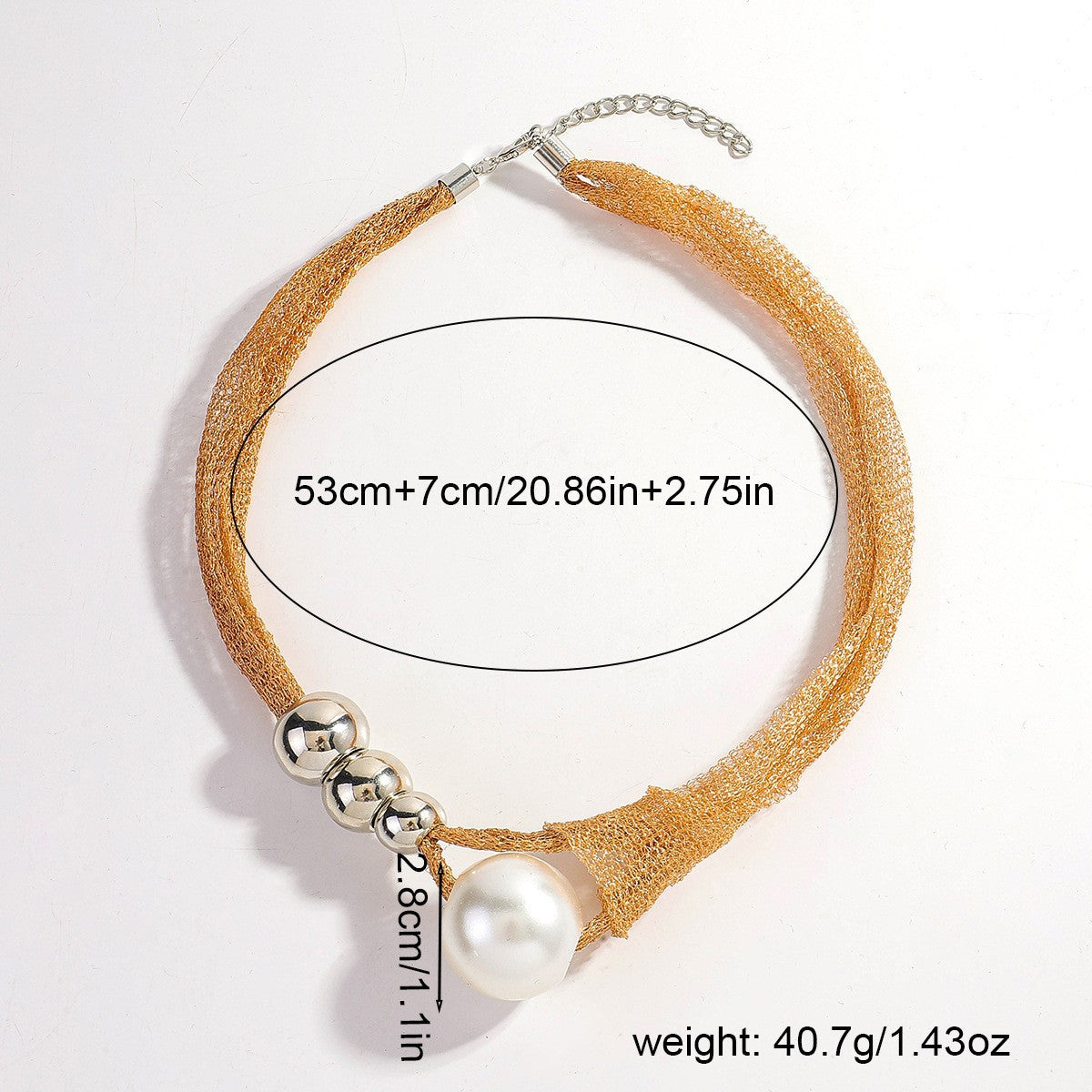 Fish Pattern Alloy Necklace In Gold Featuring Braid Craftsmanship For Elegant Style