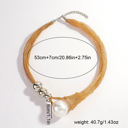 Fish Pattern Alloy Necklace In Gold Featuring Braid Craftsmanship For Elegant Style