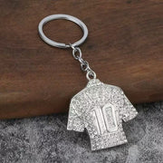 No. 10 Jersey / Silver + Four-Section Chain