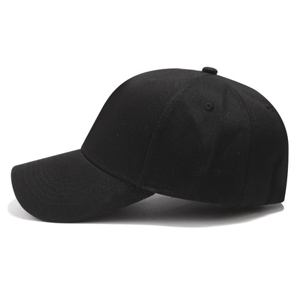 Solid Color Baseball Cap With Curved Brim In Grey, Made Of Cotton Featuring Embroidery, Suitable For Spring & Summer Adults