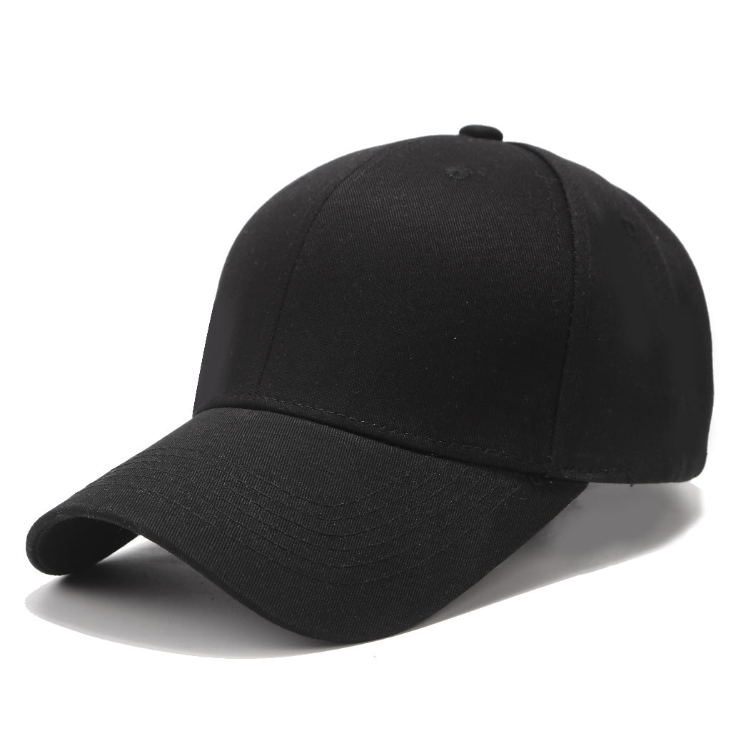 Solid Color Baseball Cap With Curved Brim In Grey, Made Of Cotton Featuring Embroidery, Suitable For Spring & Summer Adults