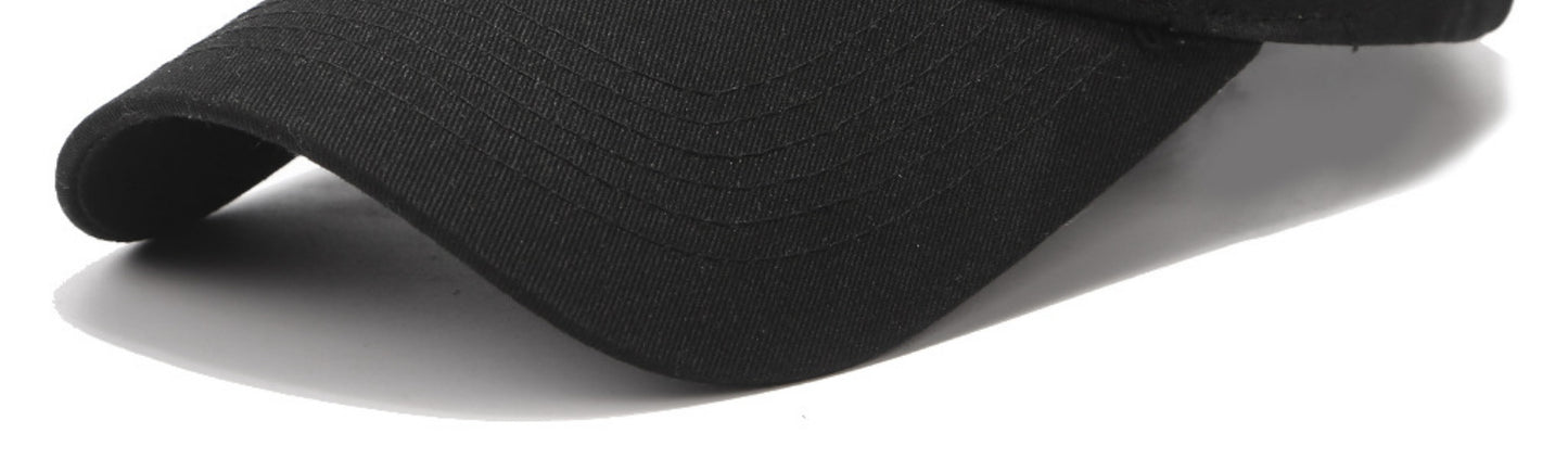 Solid Color Baseball Cap With Curved Brim In Grey, Made Of Cotton Featuring Embroidery, Suitable For Spring & Summer Adults