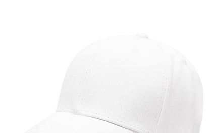 Solid Color Baseball Cap With Curved Brim In Grey, Made Of Cotton Featuring Embroidery, Suitable For Spring & Summer Adults