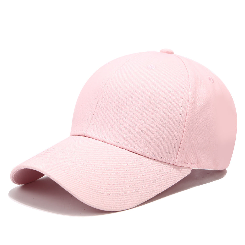 Solid Color Baseball Cap With Curved Brim In Grey, Made Of Cotton Featuring Embroidery, Suitable For Spring & Summer Adults