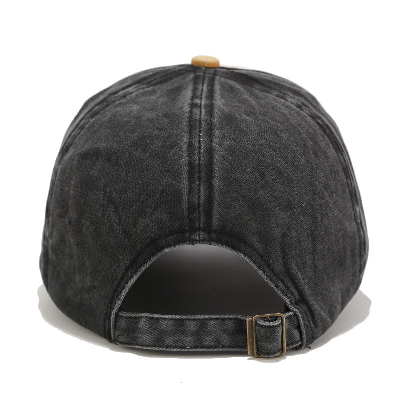 Baseball Cap With Curved Brim In Cotton Featuring Appliques, Suitable For Spring & Summer