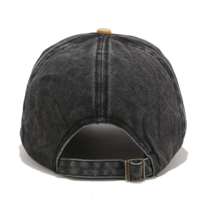 Baseball Cap With Curved Brim In Cotton Featuring Appliques, Suitable For Spring & Summer