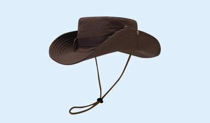 Adult Bucket Hat With Ruffles Brim In Army Green, Acrylic Material, Perfect For Spring & Summer