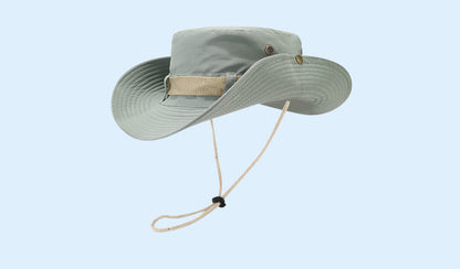 Adult Bucket Hat With Ruffles Brim In Army Green, Acrylic Material, Perfect For Spring & Summer