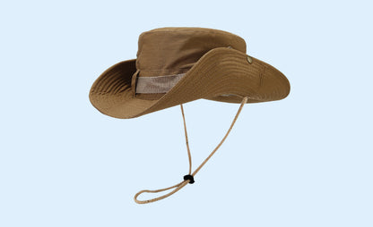 Adult Bucket Hat With Ruffles Brim In Army Green, Acrylic Material, Perfect For Spring & Summer