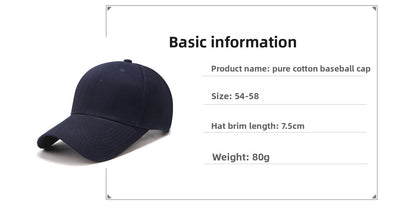 Solid Color Baseball Cap With Curved Brim In Grey, Made Of Cotton Featuring Embroidery, Suitable For Spring & Summer Adults