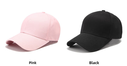 Solid Color Baseball Cap With Curved Brim In Grey, Made Of Cotton Featuring Embroidery, Suitable For Spring & Summer Adults