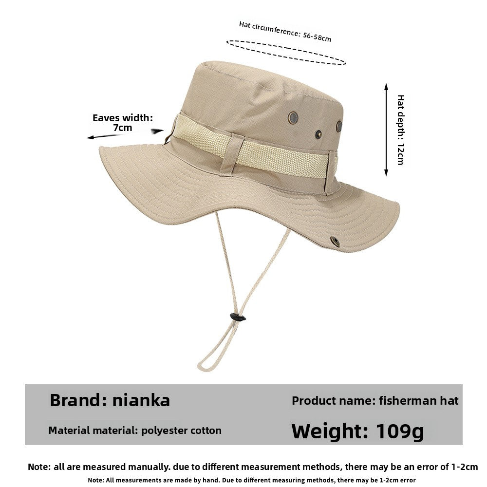 Adult Bucket Hat With Ruffles Brim In Army Green, Acrylic Material, Perfect For Spring & Summer