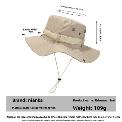 Adult Bucket Hat With Ruffles Brim In Army Green, Acrylic Material, Perfect For Spring & Summer