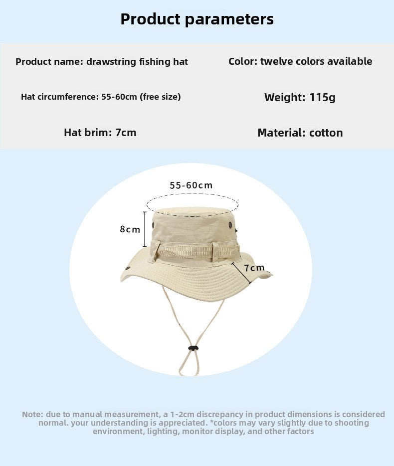 Adult Bucket Hat With Ruffles Brim In Army Green, Acrylic Material, Perfect For Spring & Summer