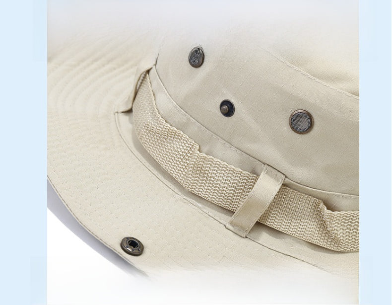 Adult Bucket Hat With Ruffles Brim In Army Green, Acrylic Material, Perfect For Spring & Summer