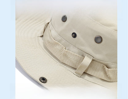 Adult Bucket Hat With Ruffles Brim In Army Green, Acrylic Material, Perfect For Spring & Summer